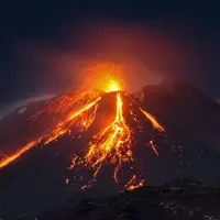 فوران آتشفشان در سیسیل ایتالیا