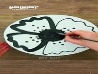 طراحی گربه ای خیره به ماه
