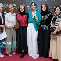حضور جمعی از بازیگران زن در مراسم اکران مردمی فیلم مرجان