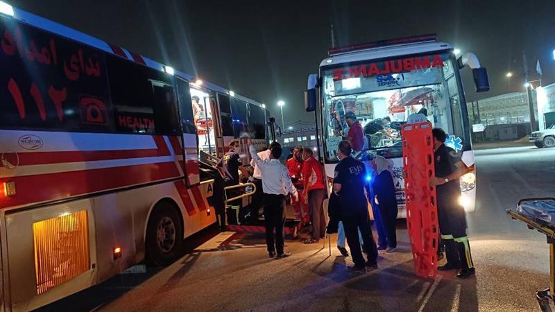 انتقال ۲۳ زائر جانباخته و مصدوم از عراق به مرز مهران