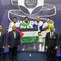 حمایت مدال‌آوران کاراته ایران در مسابقات جهانی مسترزکاپ از مردم فلسطین