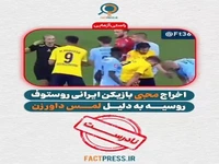 راستی‌آزمایی؛ ادعای اخراج محمد محبی، بازیکن ایرانی روستوف روسیه به دلیل لمس داور زن