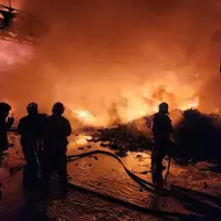 آتش‌سوزی یک انبار در جنوب تهران