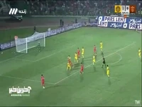 گل اول پرسپولیس به فجرسپاسی توسط علی علیپور