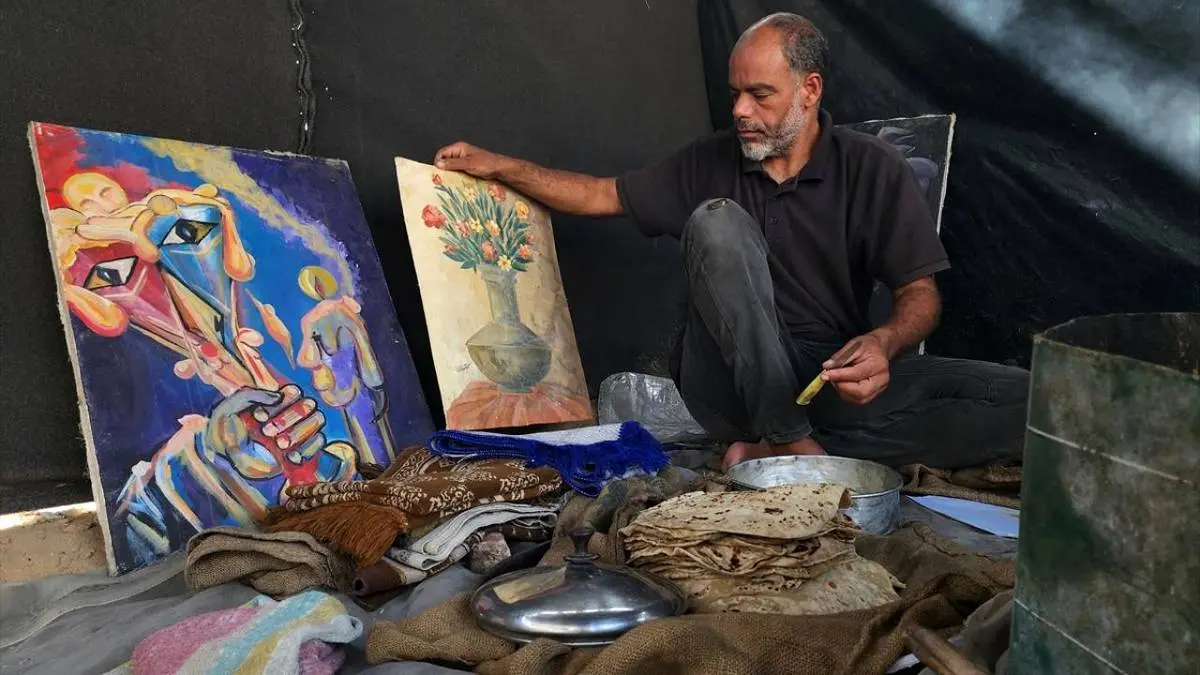  سوزاندن آثار هنری برای تأمین غذا در فلسطین