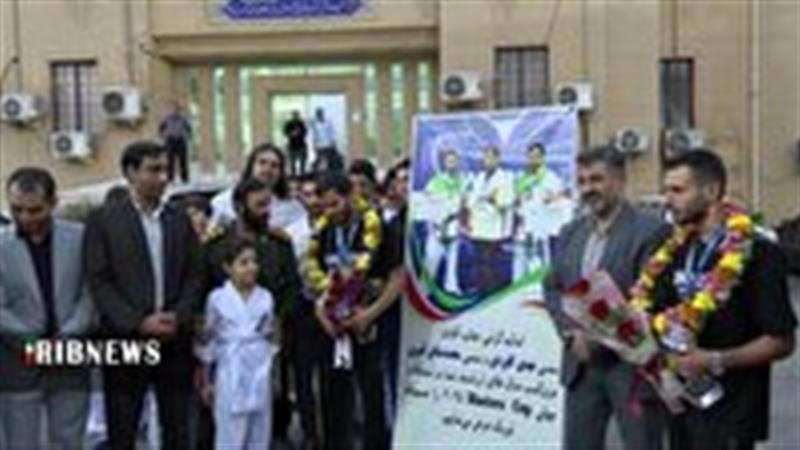 استقبال از قهرمانان طلایی کاراته در قم