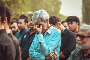 عکس/ تشییع آتش‌نشان فداکار در کنگان