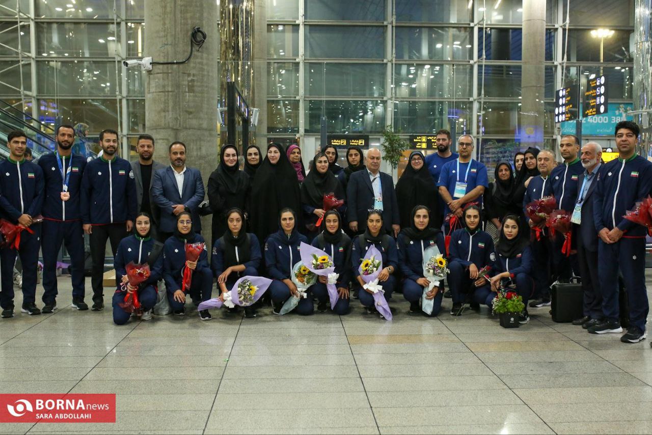 عکس/ بازگشت کاروان ایران از بازی‌های جهانی چنگدو 
