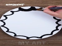 طراحی انعکاس مهتاب روی سطح آب