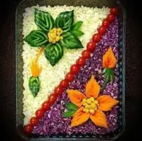ایده تزئین سالاد برای مهمونی هاتون