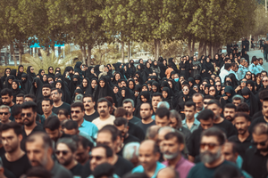 عکس/ تشییع آتش‌نشان فداکار در کنگان
