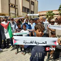 تجمع فلسطینیان در اعتراض به جنایت‌های رژیم صهیونیستی در غزه