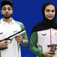 تیراندازی قهرمانی آسیا؛ مدال نقره برای تیم تپانچه ۱۰ متر میکس نوجوانان