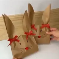 کاغذ کادوتو شبیه خرگوش کن!