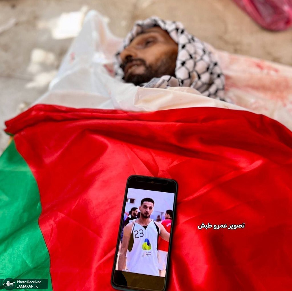 عکس/ شهادت بازیکن سابق تیم ملی بسکتبال فلسطین در غزه