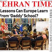 صفحه اول روزنامه Tehran Times پنجشنبه ۳۰ مرداد