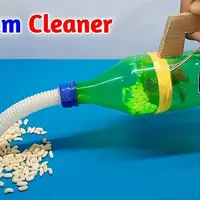 نحوه ساخت یک جاروبرقی کوچک با بطری نوشابه 
