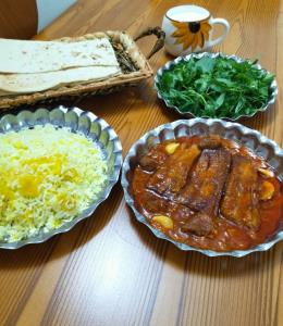 از شما/خورشت بادمجان با کته🌹