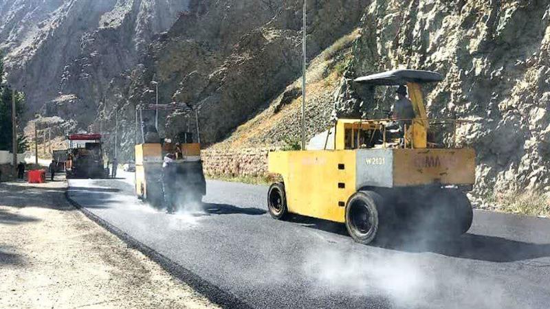 آغاز عملیات روکش آسفالت محور کندوان