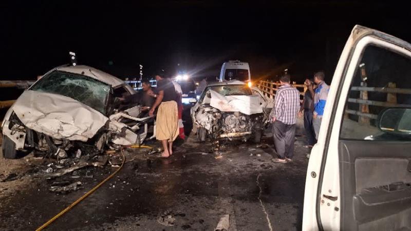 مصدومیت ۱۳ نفر بر اثر ۲ حادثه رانندگی در کردستان