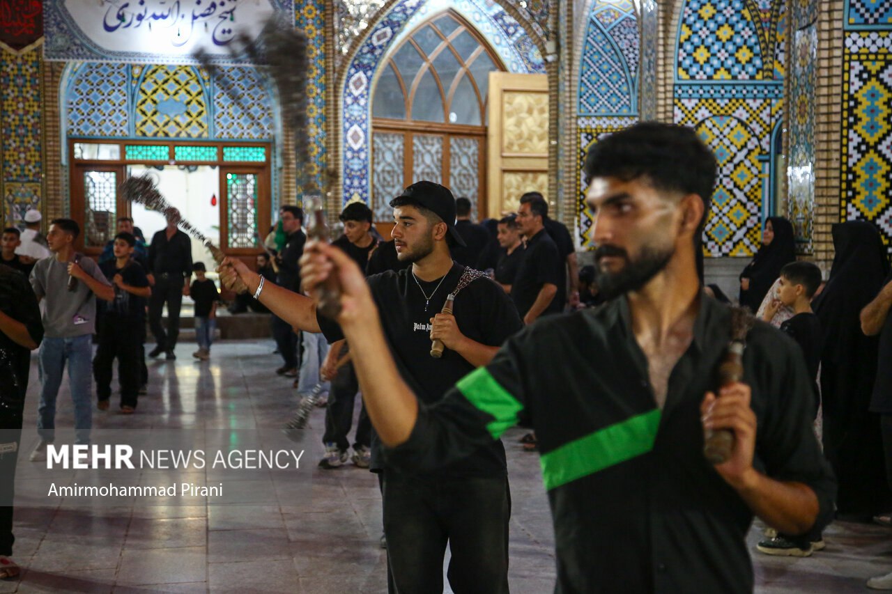 عکس/ شب رحلت پیامبر(ص) و شهادت امام حسن(ع) در حرم حضرت معصومه(س)