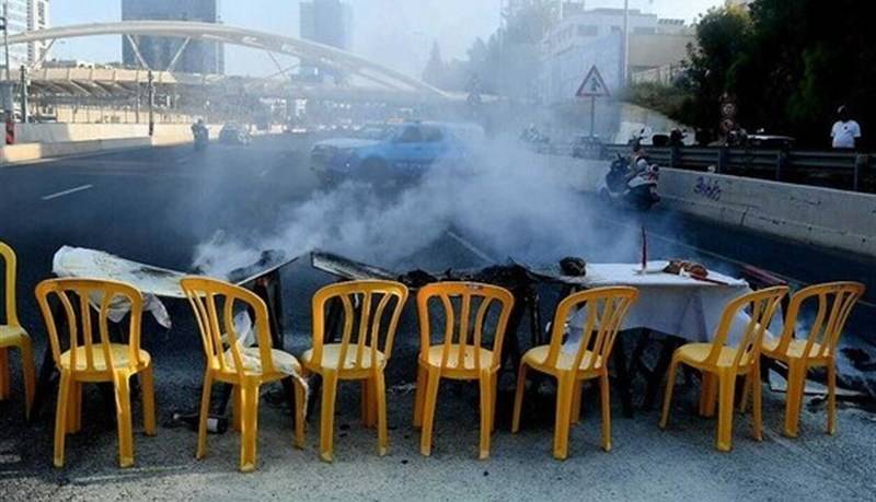 تظاهرات مجدد صهیونیستها علیه جنگ در غزه؛ معترضان خیابانها را بستند