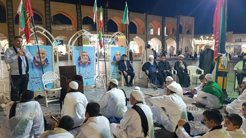 کاروان ۹۰ نفری زائران پیاده یزد عازم مشهدالرضا(ع) شد