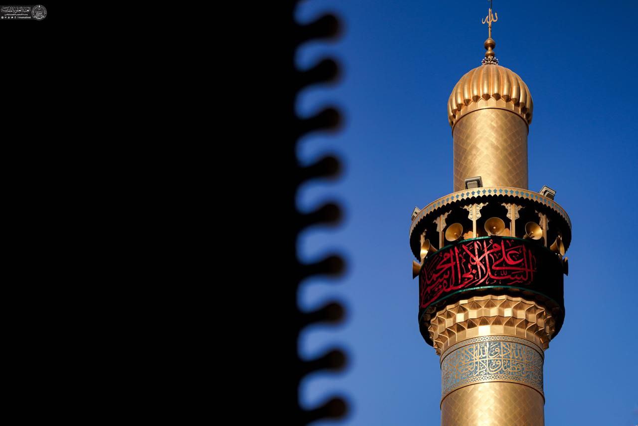 حرم مطهر علوی سیاه‌پوش عزای نبی مکرم اسلام(ص) 