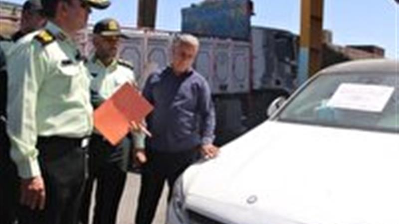 توقیف بنز قاچاق در یزد
