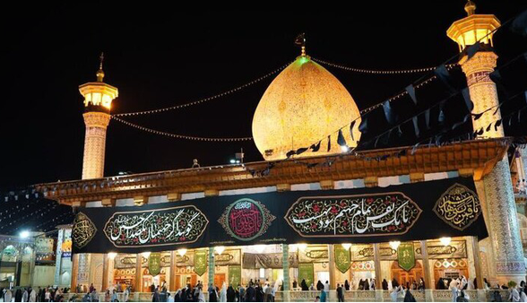 سومین حرم اهل بیت(ع) غرق در عزای امام رضا(ع)