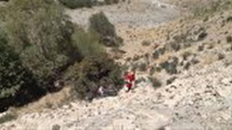 کشف پیکر دو سرنشین موتورسیکلت از عمق دره