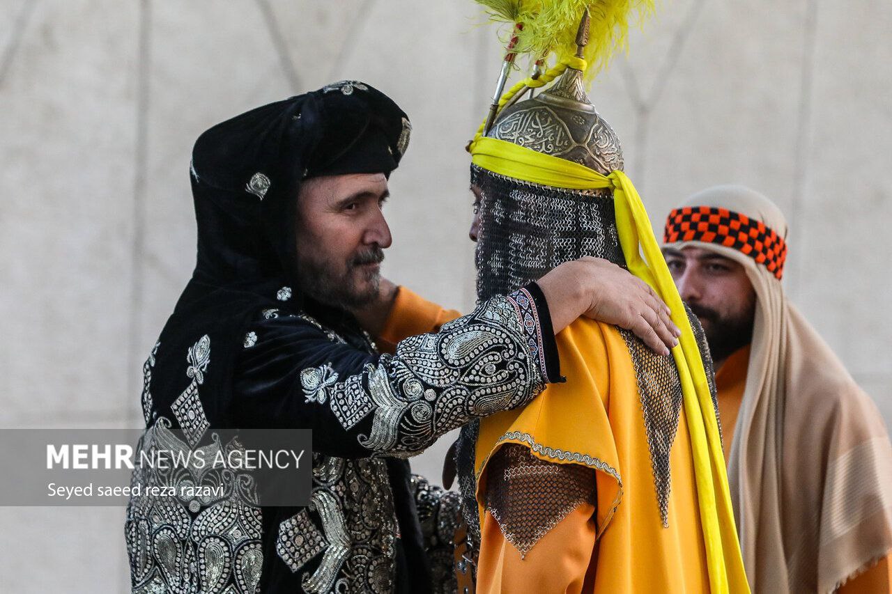 مراسم تعزیه‌خوانی حضرت سیدالشهدا(ع) در امتداد رویداد «سوگ سرو»
