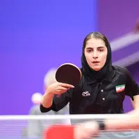 صعود دختر تنیس روی میز ایران به مرحله یک چهارم فیدر بلغارستان
