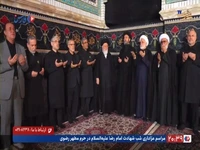 تصاویری از حضور برخی از مسئولین قوای سه‌گانه در حرم امام رضا(ع)