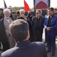 حضور تعدادی از نمایندگان مجلس در جمع زائران پیاده امام رضا(علیه‌السلام)