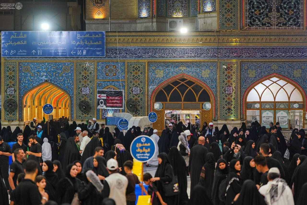 اجتماع میلیونی عزاداران نبوی در جوار حرم مطهر علوی
