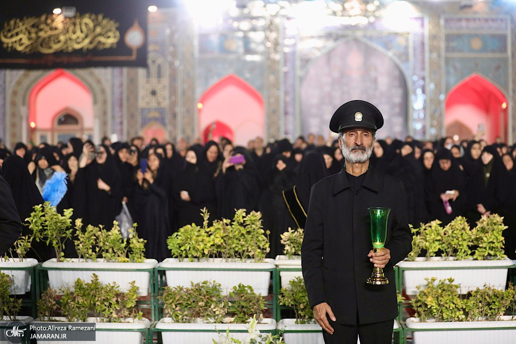 عکس/ مراسم خطبه خوانی شب شهادت امام رضا (ع)  