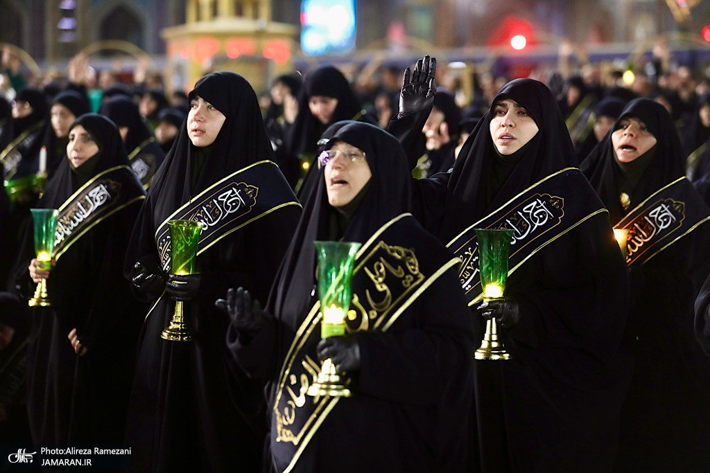 عکس/ مراسم خطبه خوانی شب شهادت امام رضا (ع)  