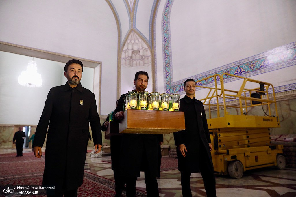 عکس/ مراسم خطبه خوانی شب شهادت امام رضا (ع)  