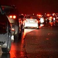 ترافیک شبانه سنگین در جاده‌های سمنان