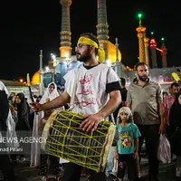عزاداری شهادت امام رضا(ع) در حرم بانوی کرامت