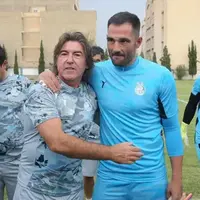 لحظات متفاوت ساپی و آدان در تمرین استقلال