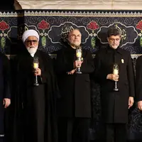 عکس/ مراسم خطبه خوانی شب شهادت امام رضا (ع)  