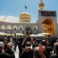 دریای اشک و دلدادگی زائران در روز شهادت امام رئوف 
