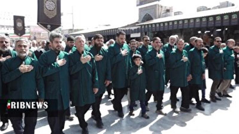 برگزاری دسته عزای خادمیاران رضوی در قم