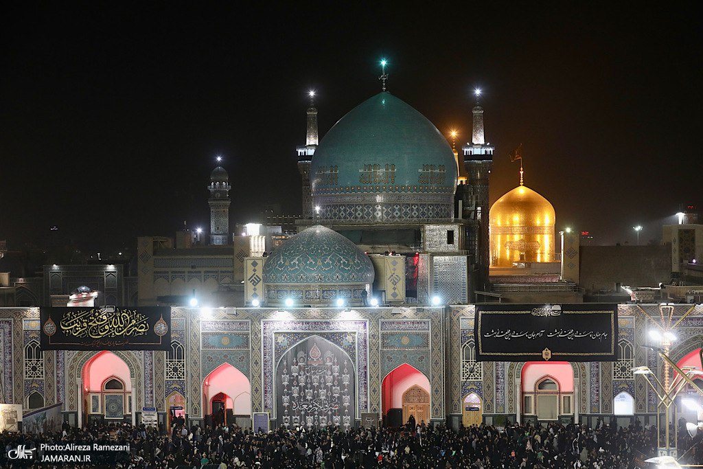 عکس/ مراسم خطبه خوانی شب شهادت امام رضا (ع)  