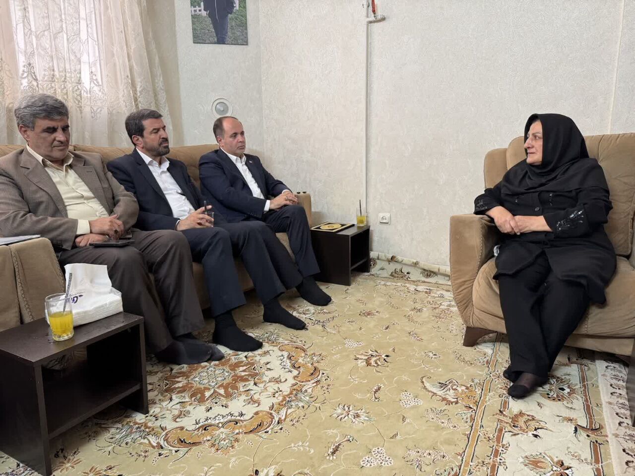 وزیر جهاد کشاورزی با خانواده شهیده همدانی دیدار کرد