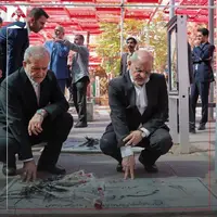 عکس/ تصاویری از حضور رئیس جمهور و اعضای هیات دولت در بهشت زهرا (س)