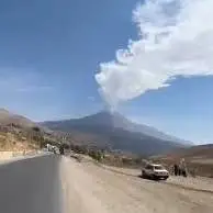  تشکیل ابری عظیم بر دهانه کوه دماوند