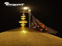 تعویض پرچم عزای گنبد امام حسین(ع) با پایان ماه صفر